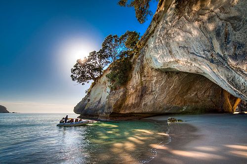 Sea Kayaking in the Coromandel Peninsula - Cathedral Cove, New Zealand