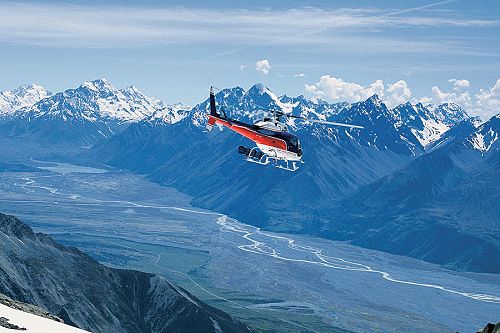 New Zealand Romantic Luxury Vacation - Queenstown Helicopter Over Mt Cook