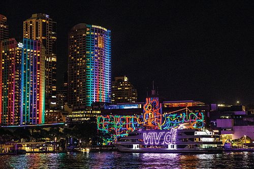 Lights bringing Sydney Harbour to life at Vivid Sydney 2017