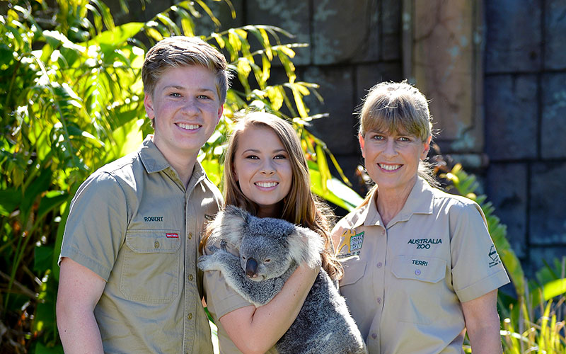 The Irwin family at Australia Zoo