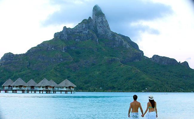 Best Overwater Bungalows Tahiti - Views of Mt Otehanu