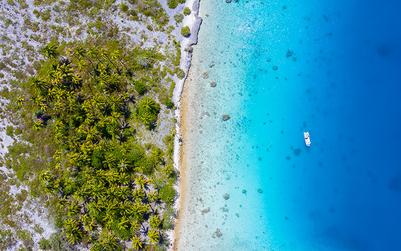 Aerial View of Fakarava Island