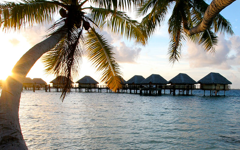 Overwater Bungalows at Manihi Pearl Beach Resort