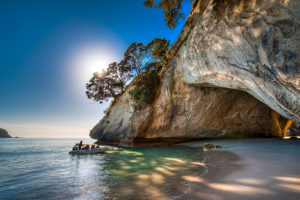 Sea Kayaking in the Coromandel Peninsula - Cathedral Cove, New Zealand