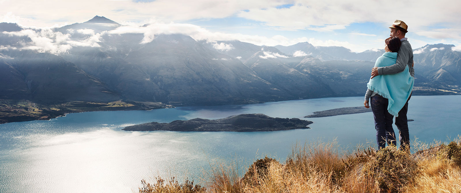 Looking Over Lake Wakatipu in Queenstown, New Zealand