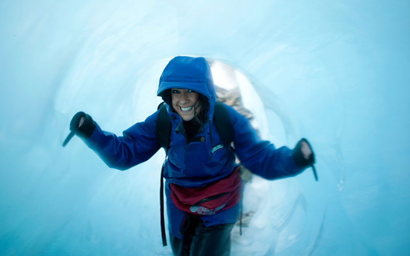 Hiking on Franz Josef Glacier, New Zealand