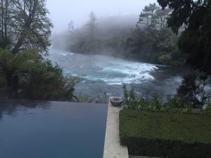 View to Waikoto River from Huka Lodge