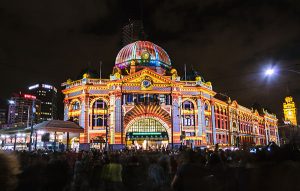 Street art Melbourne Australia White Night Melbourne festival
