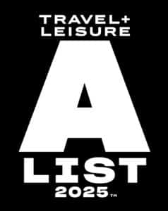 Badge for "Travel + Leisure A-List" 2025