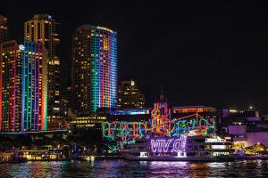 Lights bringing Sydney Harbour to life at Vivid Sydney 2017