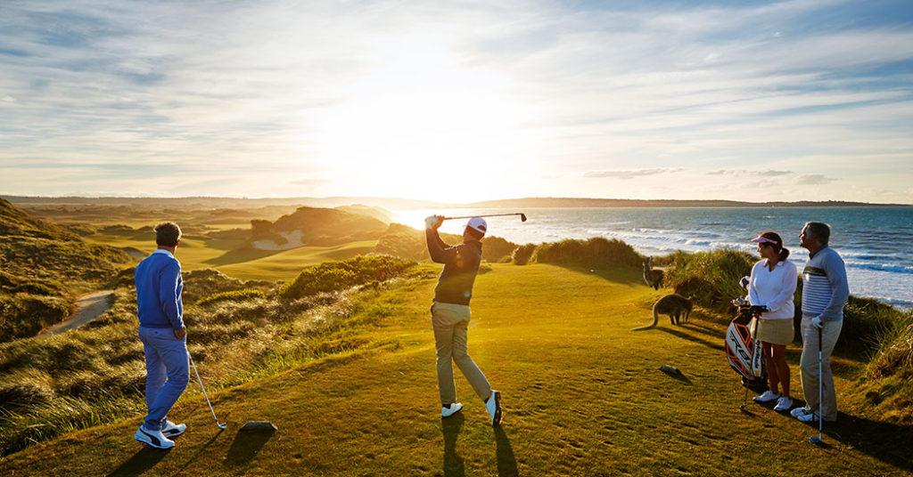 Barnbougle Lost Farm on the coast of Tasmania in Australia