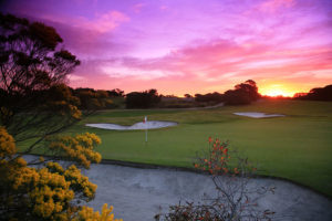 Sunset at Royal Melbourne Golf Club