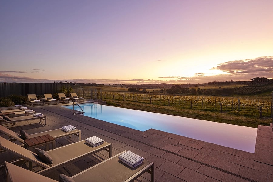 the-louise-barossa-valley-australia-900x600-sunset-pool-view Pool at sunset - The Louise - Barossa Valley, Australia
